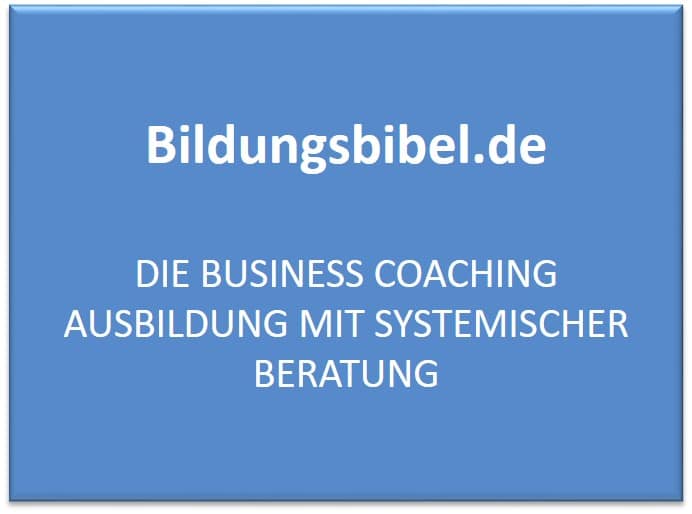 Business Coaching Ausbildung mit systemischer Beratung im NLP